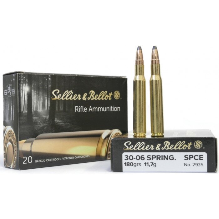 СПЦЕ патрони Sellier & Bellot® / 30-06 Spring. / 11,7 г - 180 грс / 20 бр