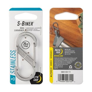 Стоманен двустранен карабинер S-Biner Nite Ize®