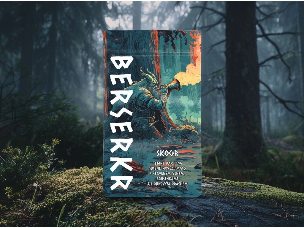 Сушено говеждо месо / джърки SKOGR - Горска смес от подправки Berserker®