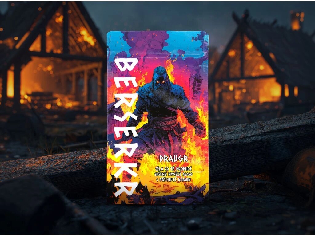 Сушено говеждо месо / jerky DRAUGR - Рамен Берсеркер®