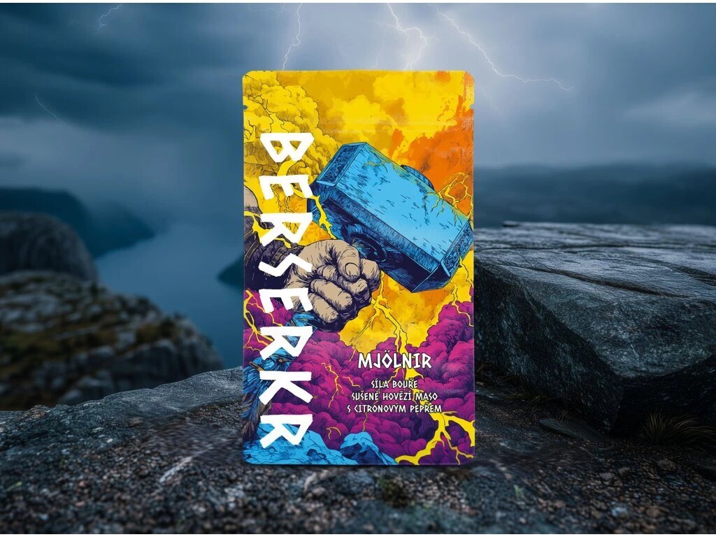 Сушено говеждо месо / jerky MJOLNIR - Лимонов пипер Berserker®