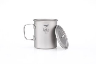 Титаниева чаша с капак Keith® 450 ml