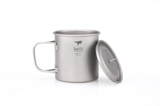 Титаниева чаша с капак Keith® 550 мл