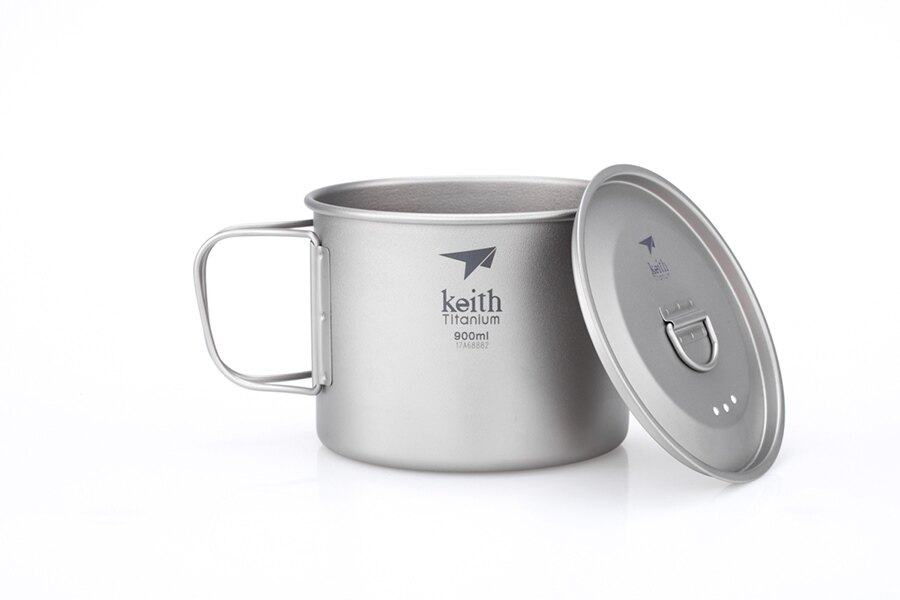 Титаниева чаша с капак Keith® 900 мл