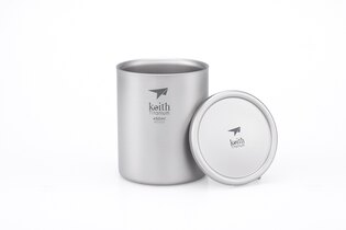 Титаниева термочаша с капак Keith® 450 мл