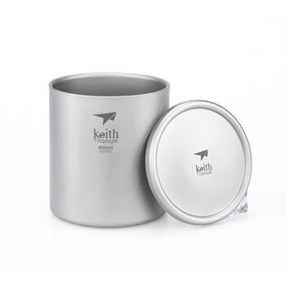 Титаниева термочаша с капак Keith® 600 мл