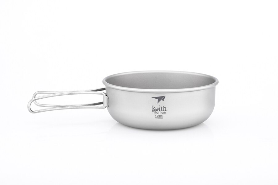 Титанов съд с дръжка Keith® 400 ml