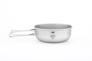Титанов съд с дръжка Keith® 400 ml