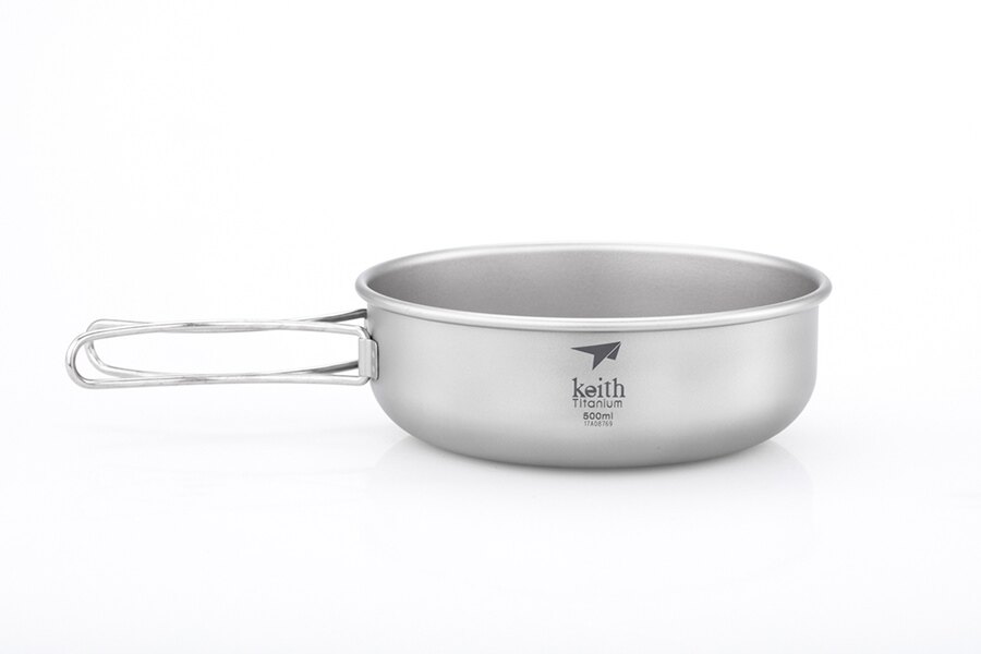Титанови съдове с дръжка Keith® 500 ml