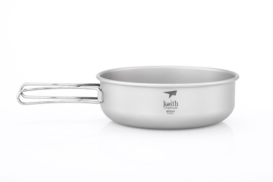 Титанови съдове с дръжка Keith® 600 ml