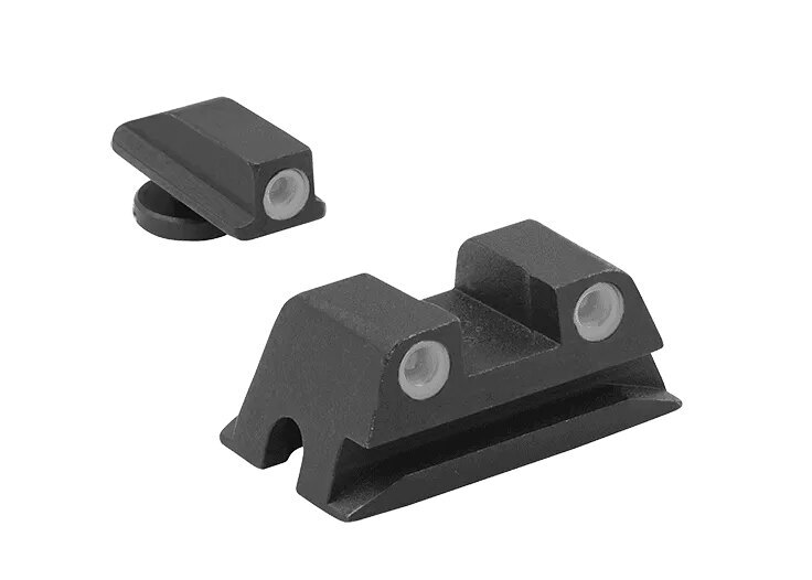 Тритиеви мерни уреди Tru-Dot® Fixed Pistol Set Meprolight® / жълта мушка, зелена мерник