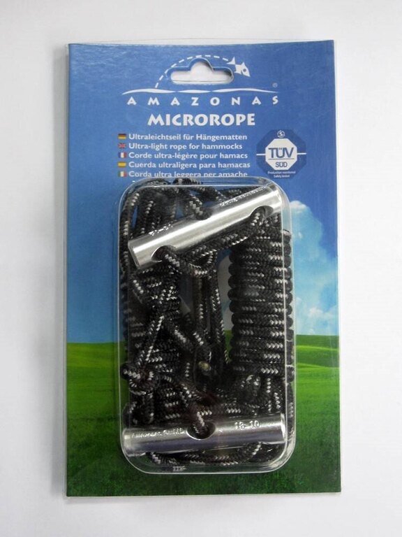 Укрепващо въже за хамак Microrope AMAZONAS® - черно