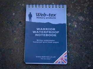 Устойчиво на вода тефтерче Warrior Web-Tex®